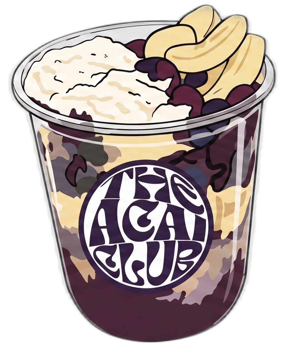 TRANCOSO açaí bowl — Base açaí, powder milk, banana, condensed milk
