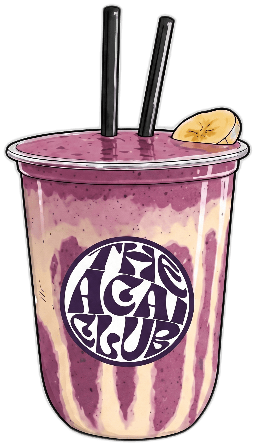 TIARA açaí smoothie — Açaí + milk + banana